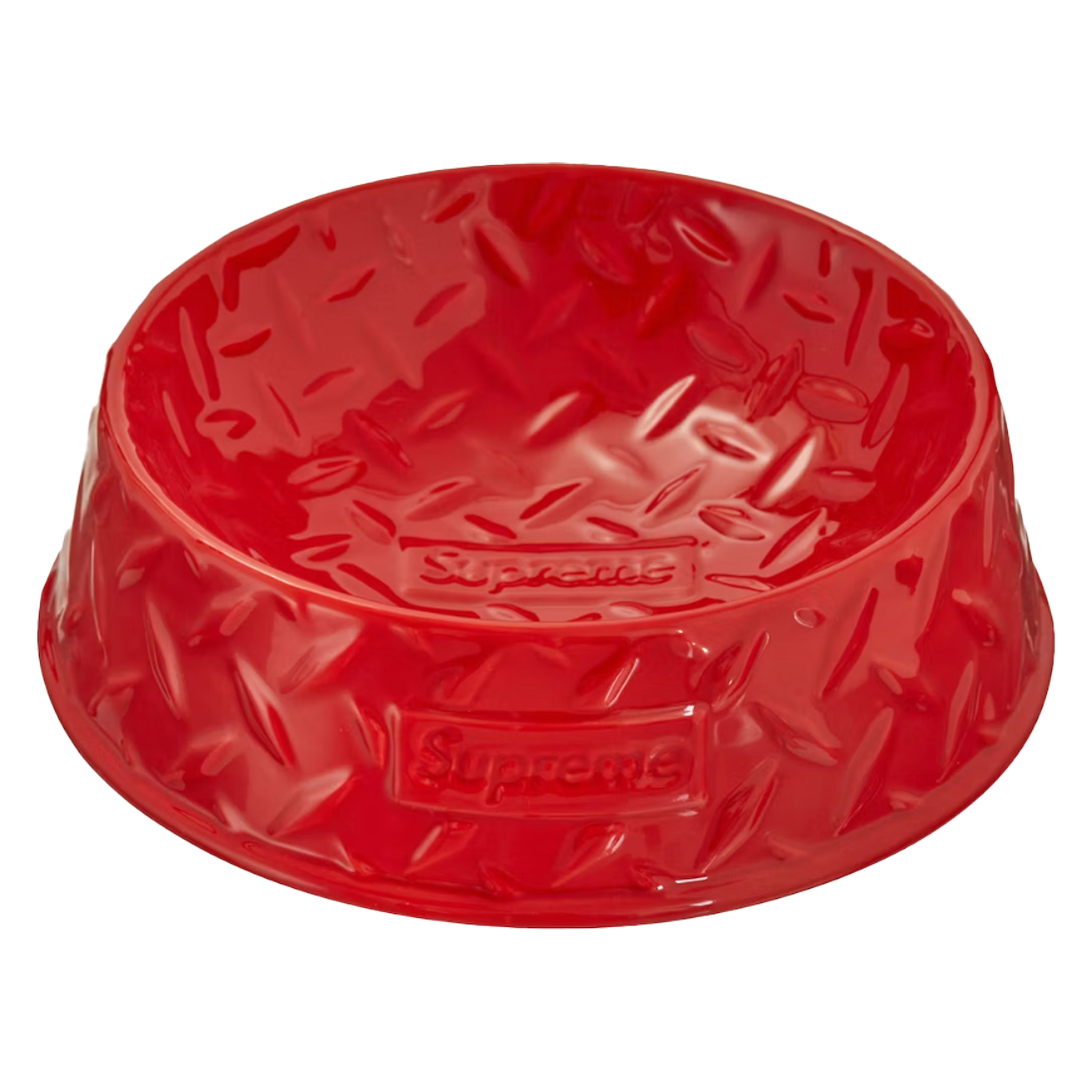 Supreme Diamond Plate Dog Bowl 