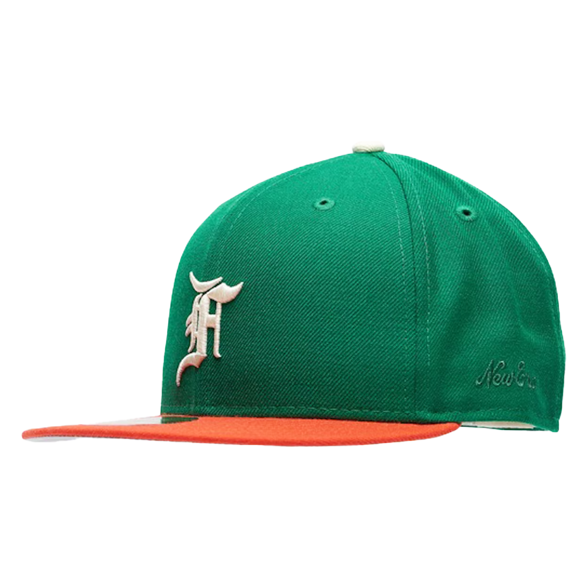 Fear of God Essentials New Era Fitted Cap ''Green/Orange/White