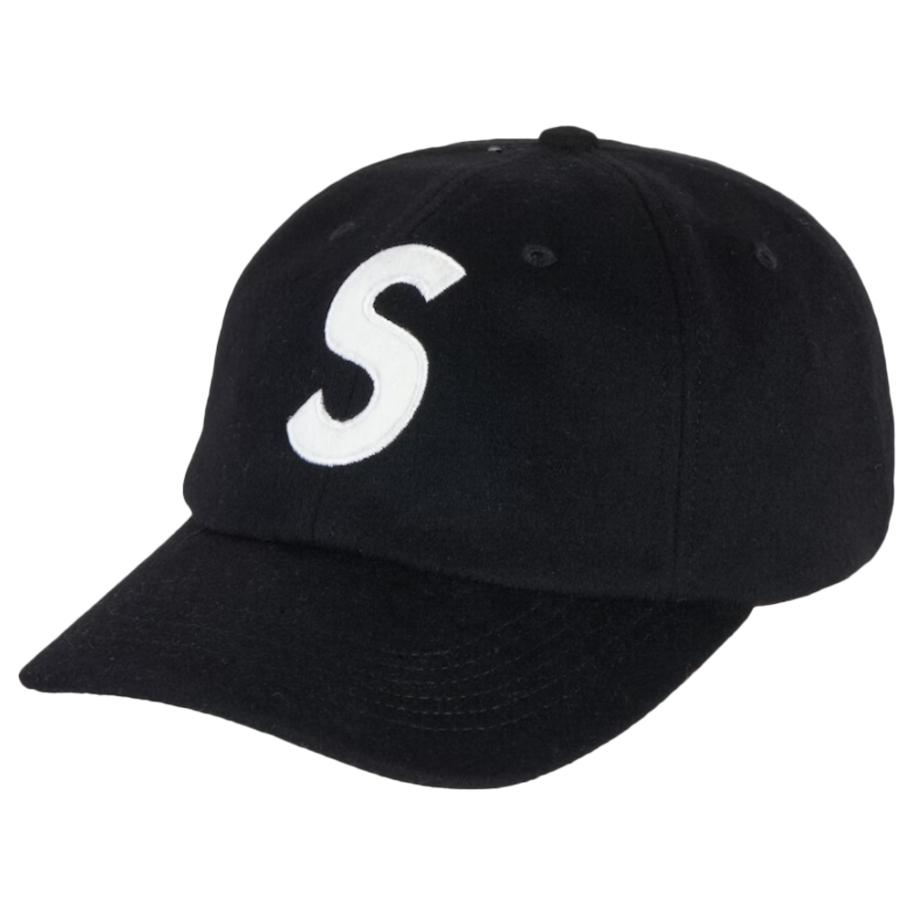 帽子Supreme 17fw Wool S Logo 6-Panel black
